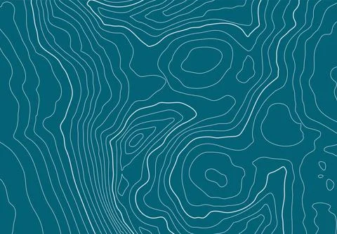 Topographic map background with altitude lines. Abstract terrain topography with Stock Illustration