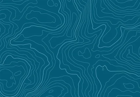 Topographic map background with altitude lines. Abstract terrain topography with Stock Illustration