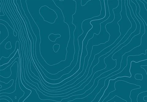 Topographic map background with altitude lines. Abstract terrain topography with Stock Illustration