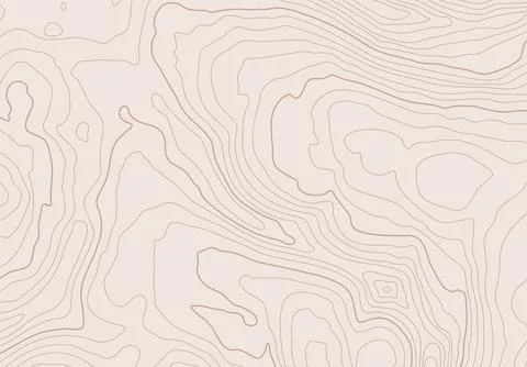 Topographic map background with altitude lines. Abstract terrain topography with Stock Illustration