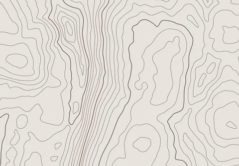 Topographic map background with altitude lines. Abstract terrain topography with Illustrazione stock