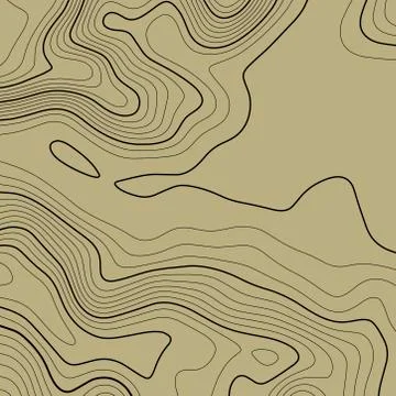 Topographic map background in brown colors. Grid map. Vector illustration . Stock Illustration