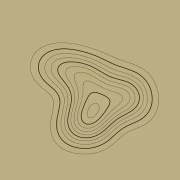 Topographic map background in brown colors. Grid map. Vector illustration . Stock Illustration
