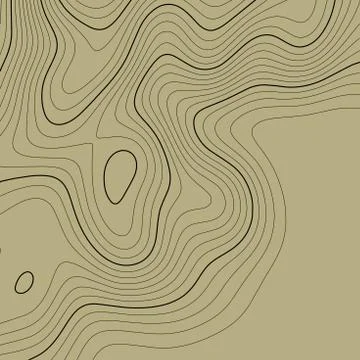 Topographic map background in brown colors. Grid map. Vector illustration . Stock Illustration