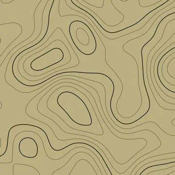 Topographic map background in brown colors. Grid map. Vector illustration . Illustrazione stock