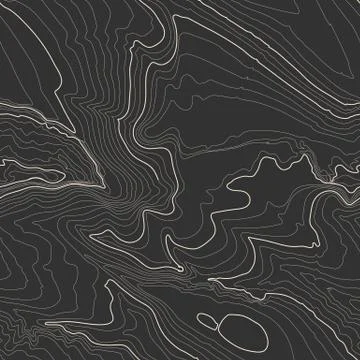 Topographic map background concept with space for your copy. Topography lines Stock-Illustration