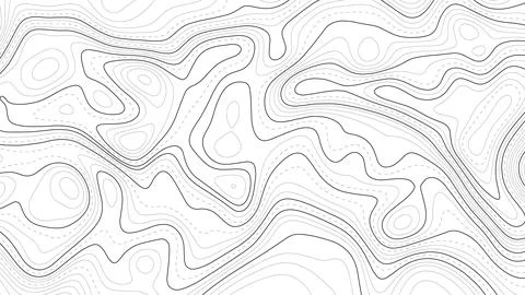 Topographic map background. Geographic line map with elevation assignments... Illustrazione stock