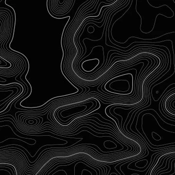 Topographic map background. Grid map. Contour. Vector illustration. Stock Illustration