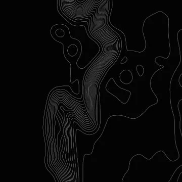 Topographic map background. Grid map. Contour. Vector illustration. Stock Illustration