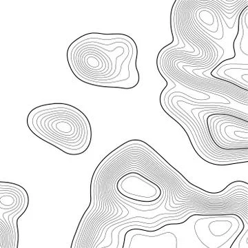 Topographic map background. Grid map. Contour. Vector illustration. Illustrazione stock