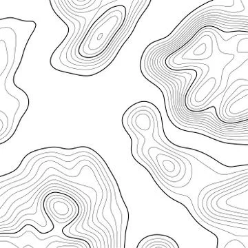 Topographic map background. Grid map. Contour. Vector illustration. Stock Illustration