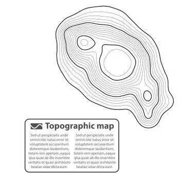 Topographic map background. Grid map. Contour. Vector illustration. Stock Illustration