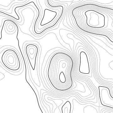 Topographic map background. Grid map. Contour. Vector illustration. Stock Illustration
