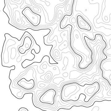 Topographic map background. Grid map. Contour. Vector illustration. Stock Illustration