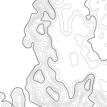 Topographic map background. Grid map. Contour. Vector illustration. Stock Illustration