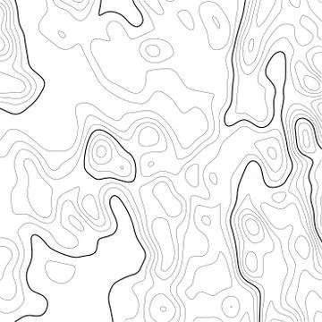 Topographic map background. Grid map. Contour. Vector illustration. Stock Illustration