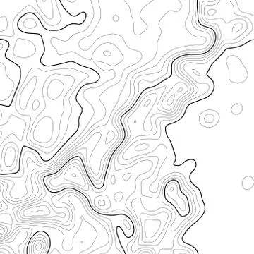 Topographic map background. Grid map. Contour. Vector illustration. Stock Illustration