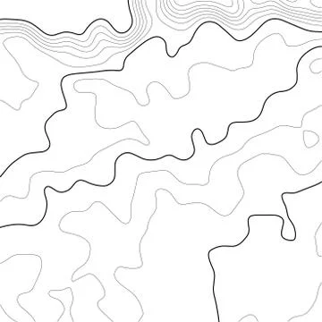Topographic map background. Grid map. Contour. Vector illustration. Illustrazione stock