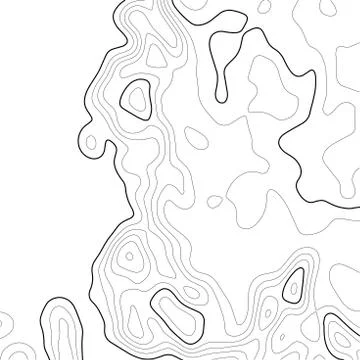 Topographic map background. Grid map. Contour. Vector illustration. Stock Illustration
