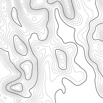 Topographic map background. Grid map. Contour. Vector illustration. Stock Illustration