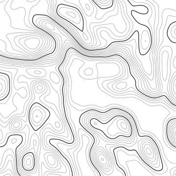 Topographic map background. Grid map. Contour. Vector illustration. Stock Illustration