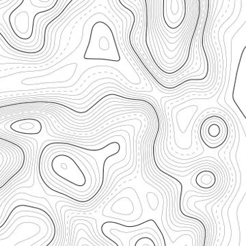 Topographic map background. Grid map. Vector illustration . Stock Illustration