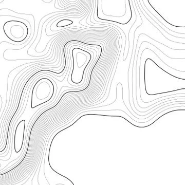 Topographic map background. Grid map. Vector illustration . Stock Illustration