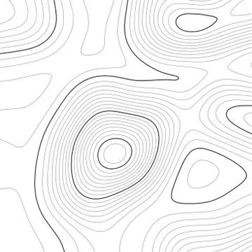 Topographic map background. Grid map. Contour. Vector illustration. Stock Illustration