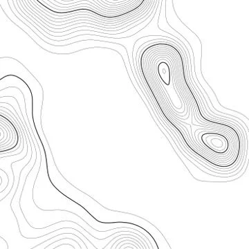 Topographic map background. Grid map. Contour. Vector illustration. Stock Illustration
