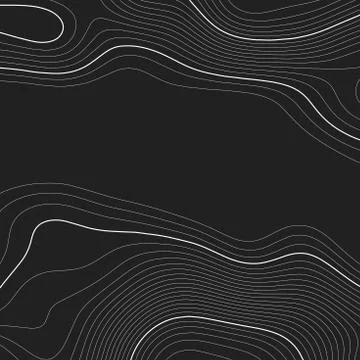 Topographic map background. Grid map. Contour. Vector illustration. Stock Illustration