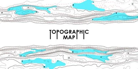 Topographic map background Stock Illustration