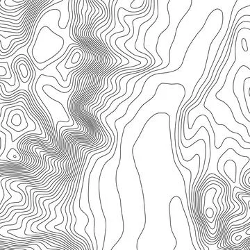 Topographic map background with space for copy . Line topography map contour Stock Illustration