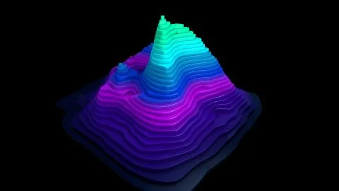 Topographic map background Valleys and mountains Иллюстрация