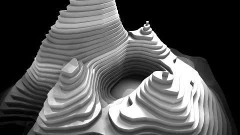 Topographic map background Valleys and mountains Illustrazione stock
