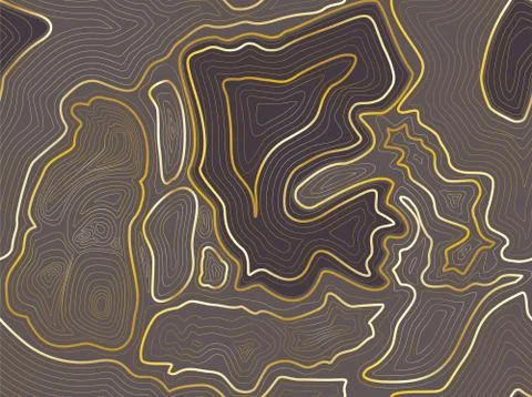 Topographic map colorful abstract background with contour altitude lines. Stock Illustration