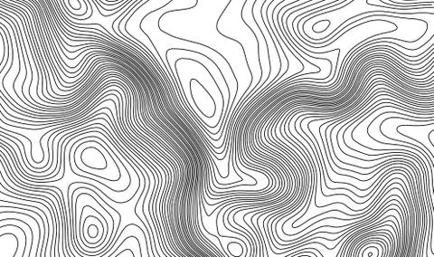 Topographic map contour background. Topo map with elevation. Contour map vector Stock-Illustration