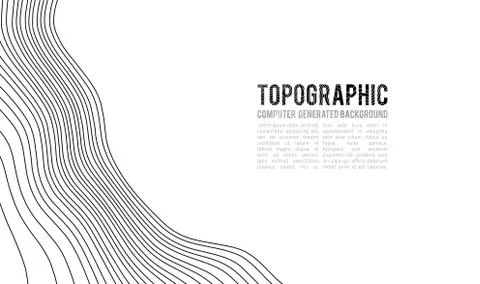 Topographic map contour background. Topo map with elevation. Contour map vector Иллюстрация