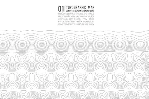 Topographic map contour background. Topo map with elevation. Contour map vector Stock-Illustration