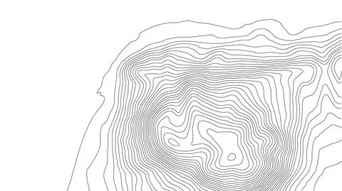 Topographic map contour background. Topo map with elevation. Contour map vector Illustrazione stock