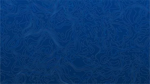 Topographic map contour lines showing abstract terrain elevation Stock Illustration