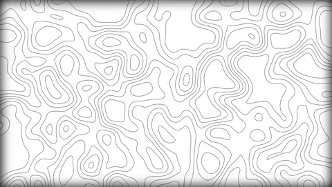 Topographic map contour lines on white background elevation Stock Footage 317453145