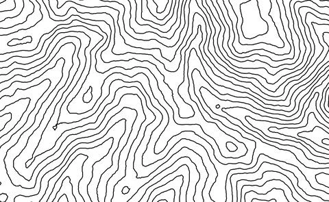 Topographic map contour vector mountain geographic relief background. Contour Stock Illustration