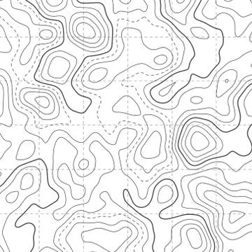 Topographic map diagram pattern background Stock Illustration