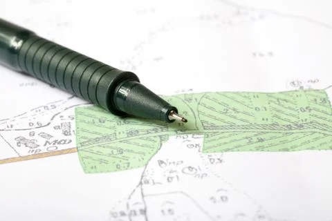 Topographic map of district Stock Photos