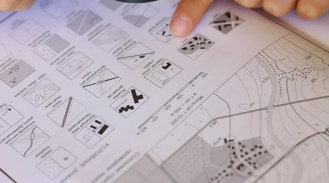 Topographic map Stock-Footage 60254232