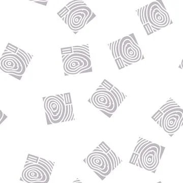 Topographic map glyph vector seamless pattern black イラスト素材