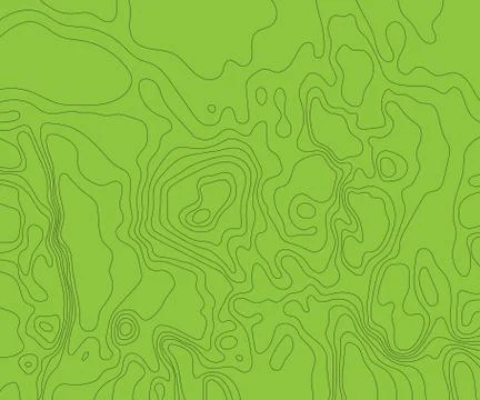 Topographic map on a green background. Stock Illustration
