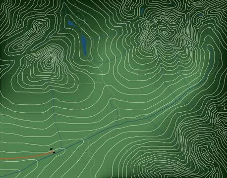Topographic map Stock-Illustration