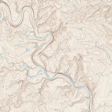 Topographic Map Stock Illustration