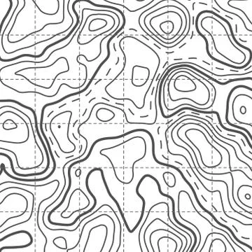 Topographic map lanscape elevation contour design pattern background イラスト素材